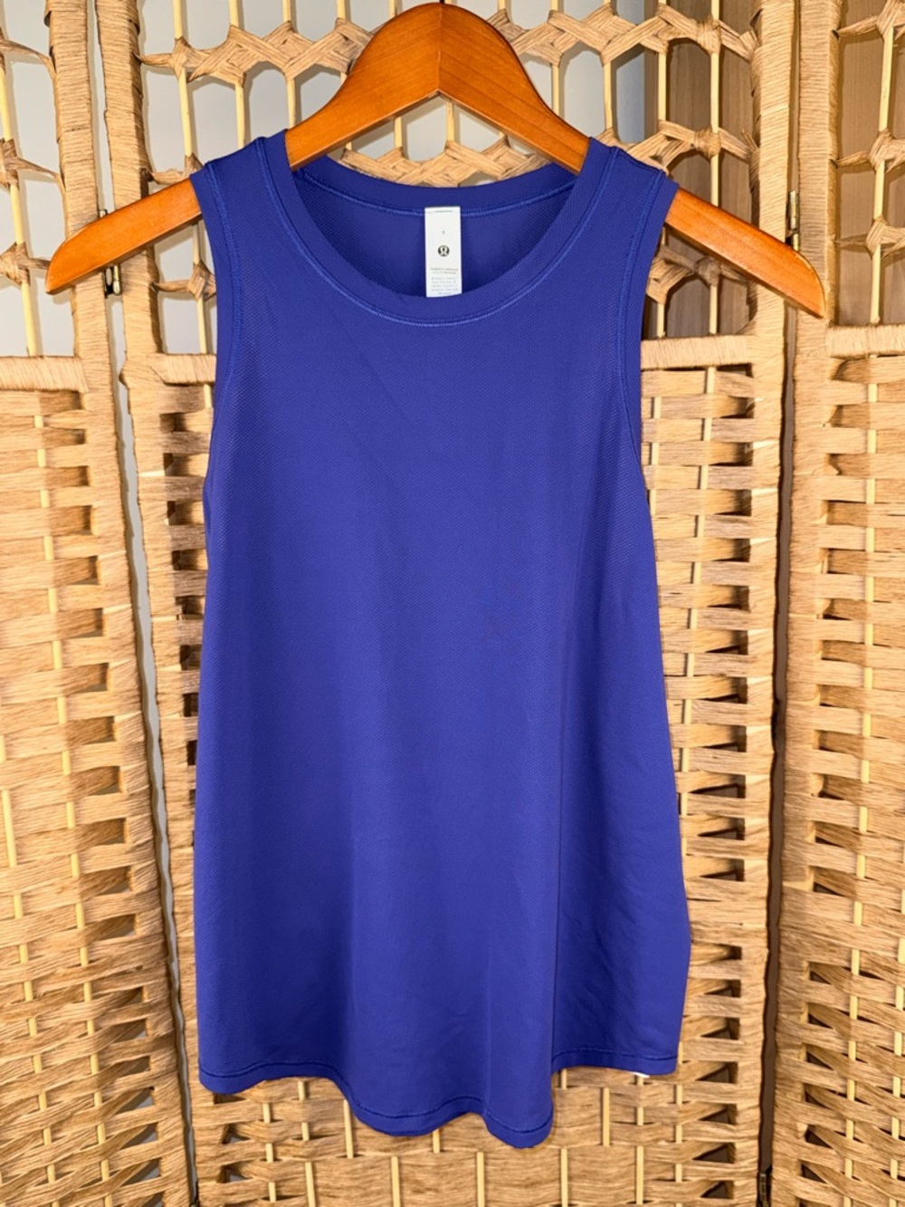 NWT Lululemon High Neck Run and Train Tank Psychic Blue Size 4